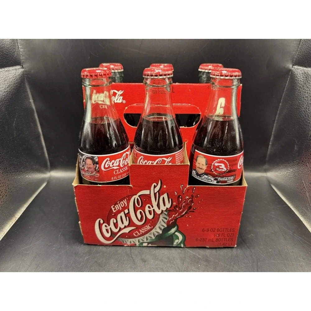 Coca-Cola Racing Family 6-Pack 8oz Bottles Dale Earnhardt NASCAR 2000‎